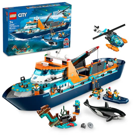 LEGO® City Arctic Explorer Ship 60368 Building Toy Set (815 Pieces)